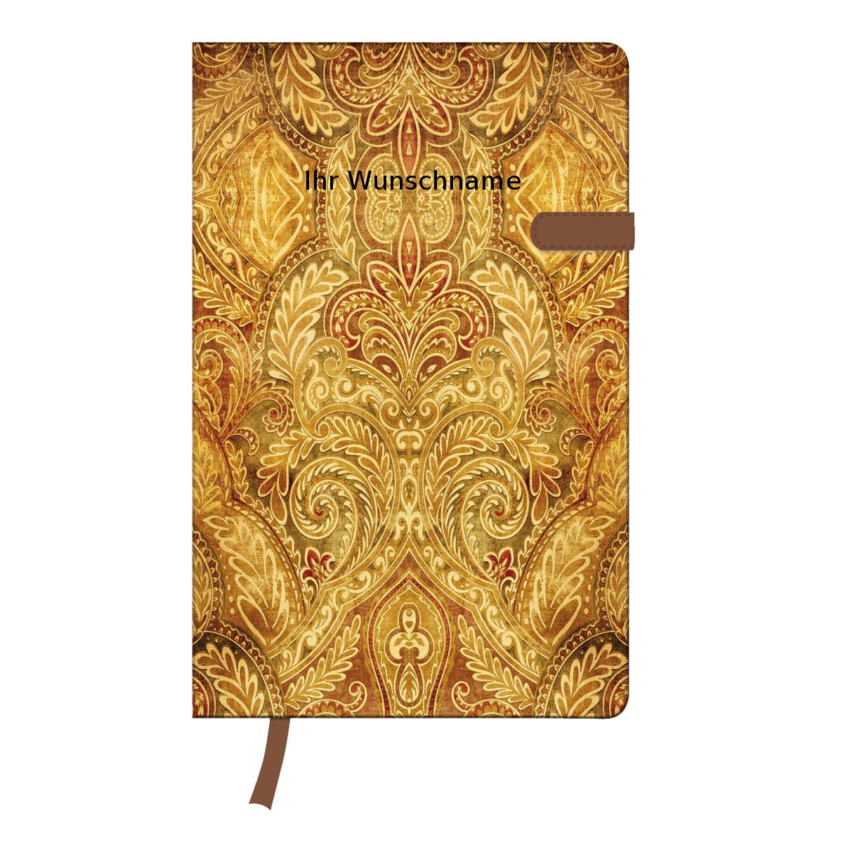 Herlitz Notizbuch mit schwarzgefärbter Gravur / A5 / 96 Bl. / liniert / Oriental