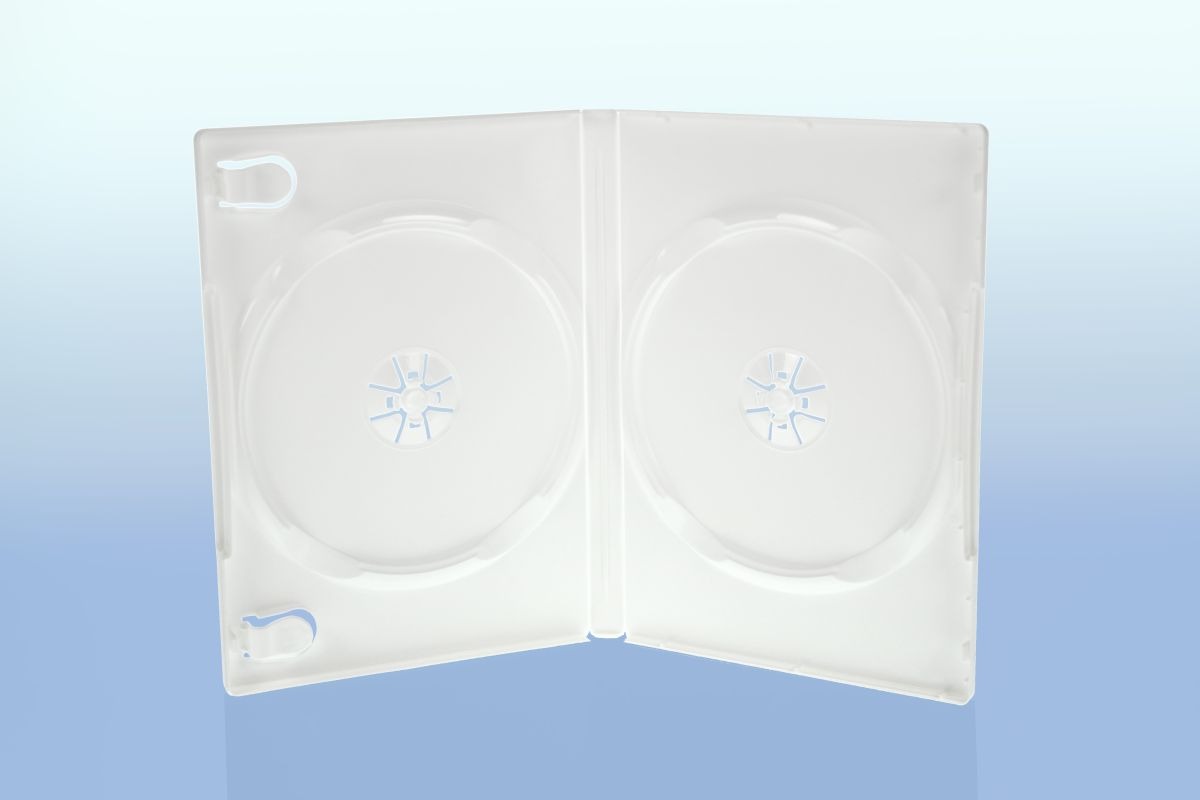 10 DVD Hüllen / Farbe: weiß / 2er 2fach DVD Box / high quality