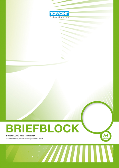 10 Briefblöcke Briefblock blanco DIN A4 Schreibblock