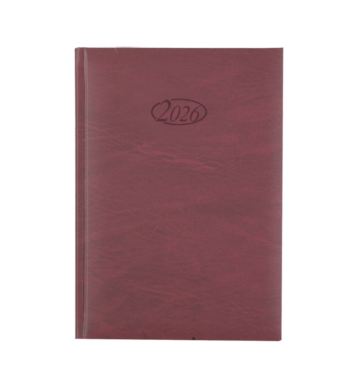 Buchkalender 2026 / Chefkalender / Farbe: bordeaux