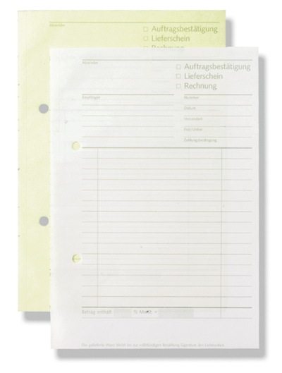 10x Formularblock Lieferschein Auftrag Rechnung