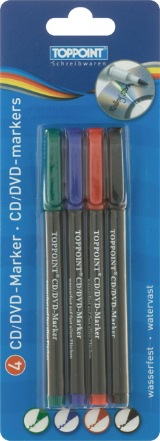 4 Stylex CD DVD Marker Textmarker