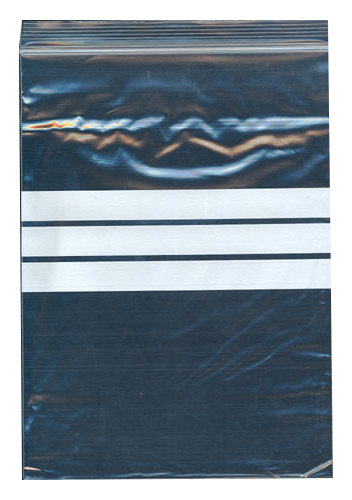 100 Druckverschlussbeutel 120 X 170 / mit Schriftfeld / extra starke 90my