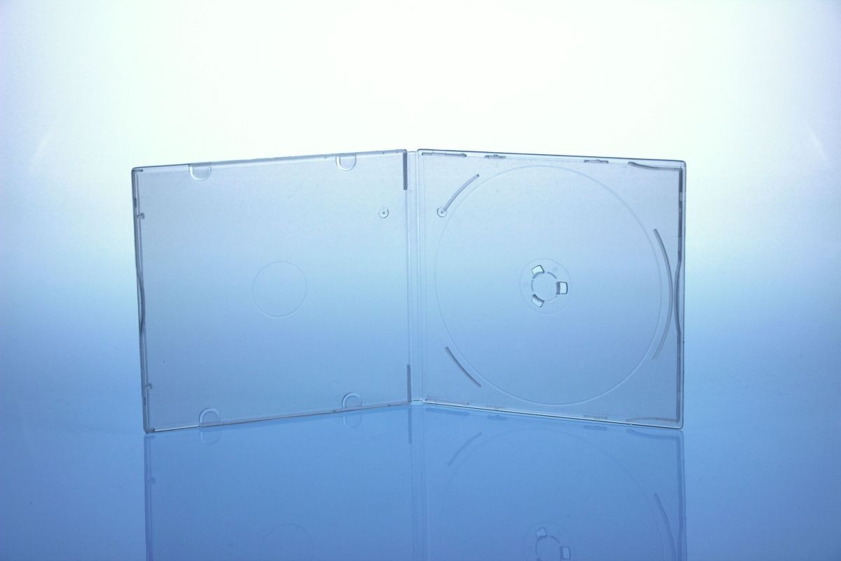 10 CD/DVD Hüllen unzerbrechlich / transparent ultraklar / slimcase