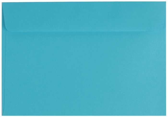 100 farbige Briefumschläge / Din C6 / Farbe: blau