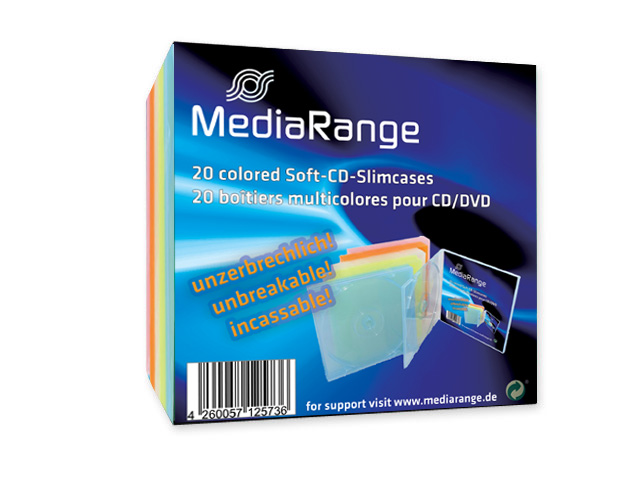 100 (5x 20St) DVD CD Hüllen Soft-Slimcase unzerbrechlich Bruchsicher